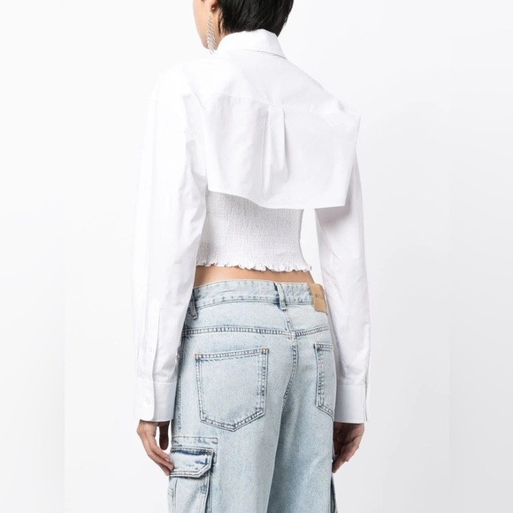 🔥 🆕 ALEXANDER WANG LAYERED SMOCKED CAMI medium NWT $395 - Picture 11 of 12